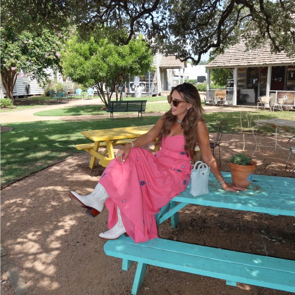 Elegant Pink Maxi Dress
